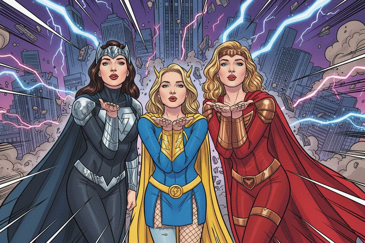 Comic superhero After