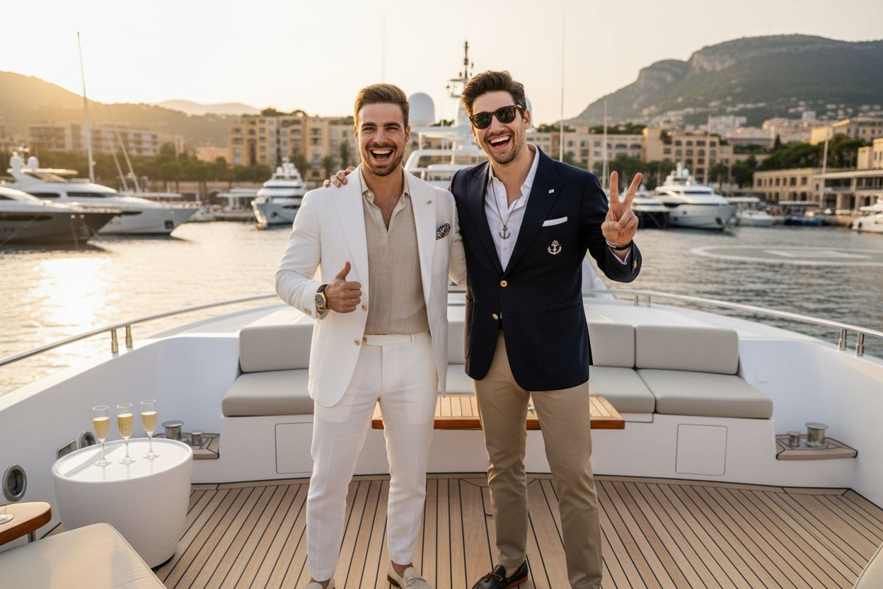 Luxurious superyacht After