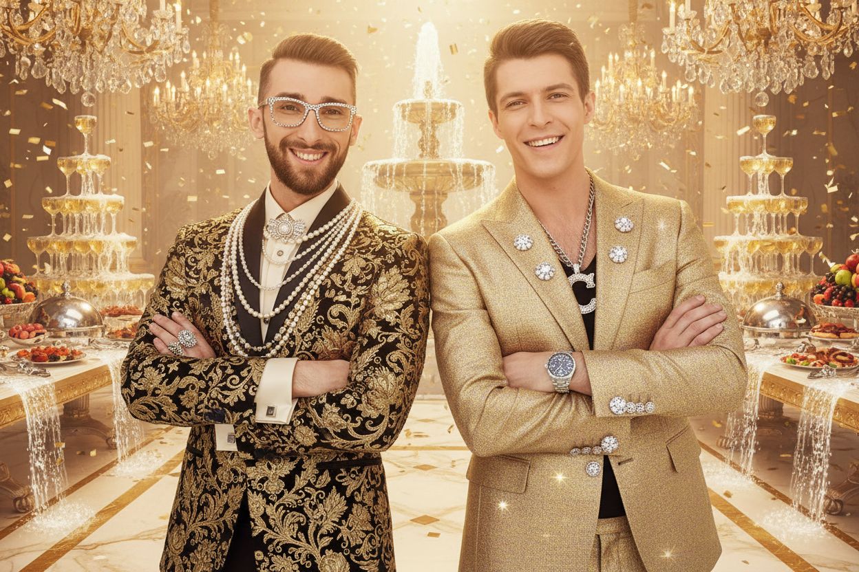 Champagne celebration After