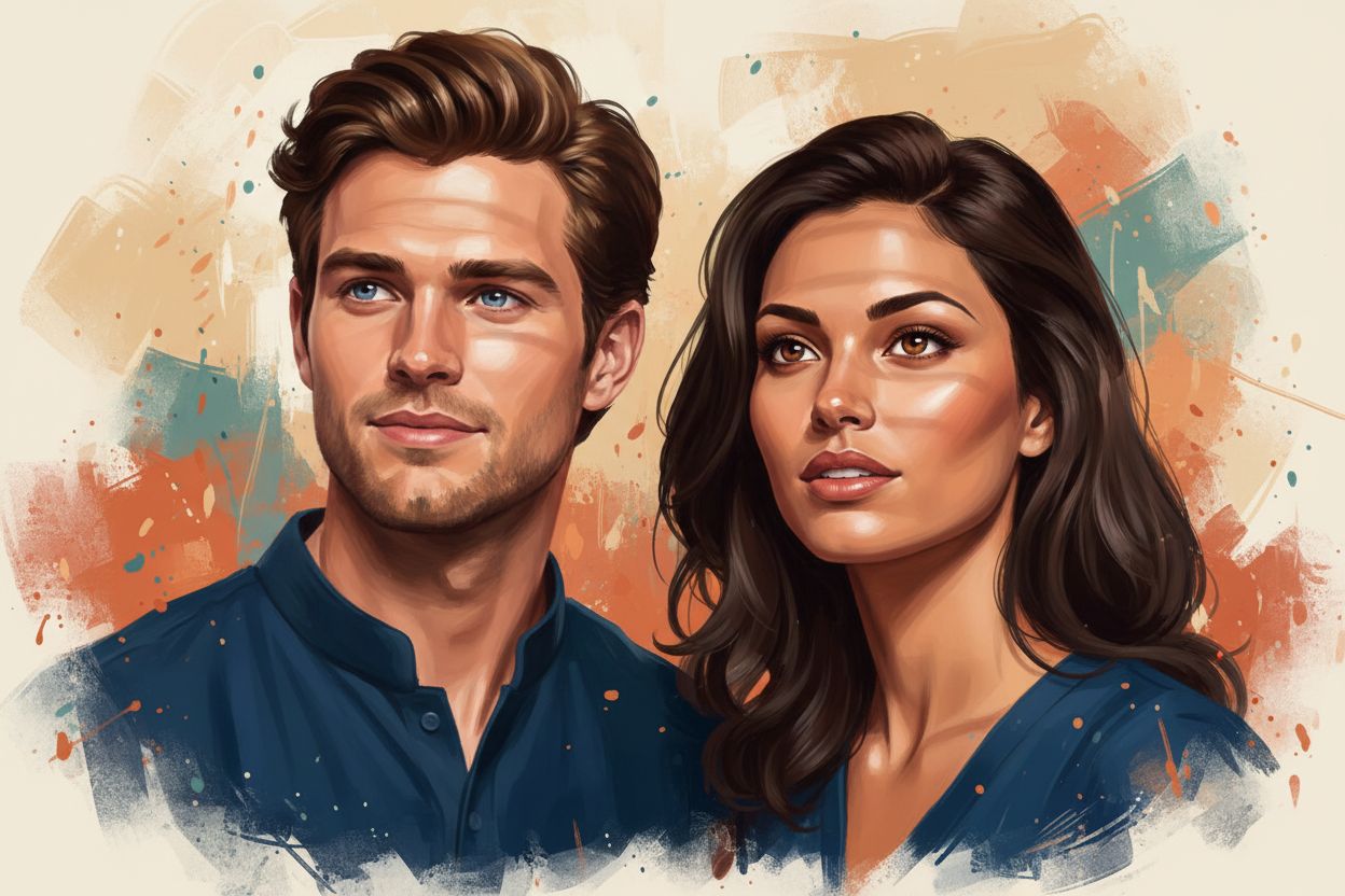 Acrylic painting modern art After