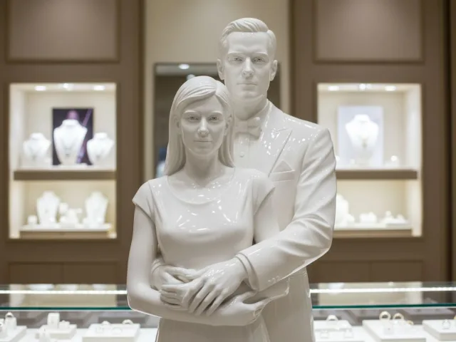 Porcelain figures Nachher