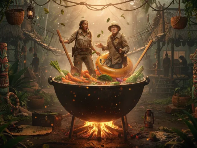 Giant Cauldron Escape After