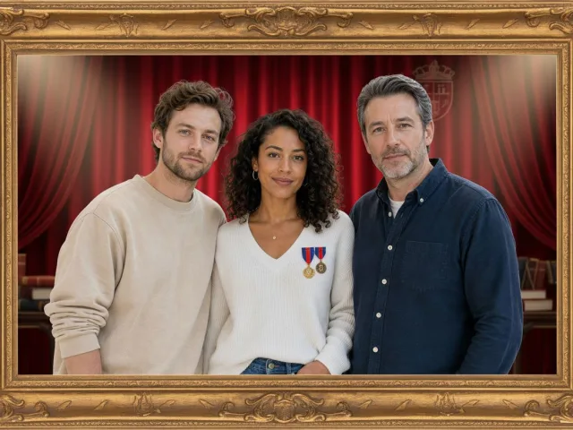 Framed Diploma Portrait Après